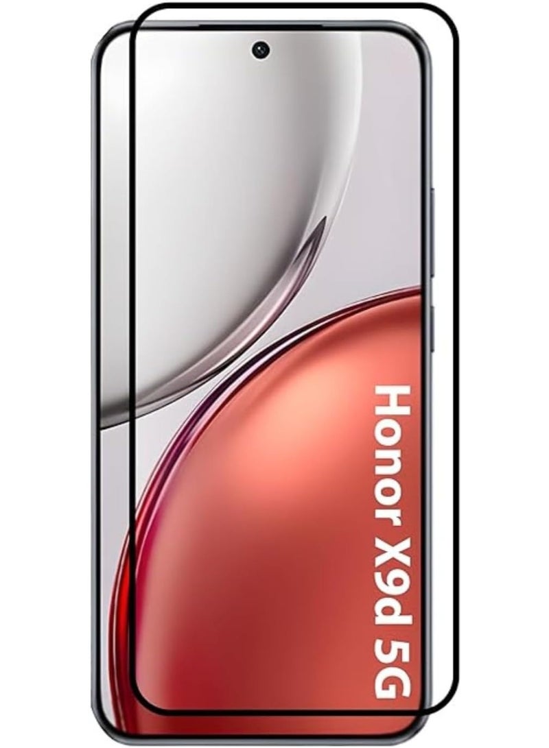 Tempered Glass Screen Protector For Honor X9D 5G – Black Frame, Anti-Dust ESD Technology, Scratch Resistant, Bubble Free Installation, HD Clarity - Image 1